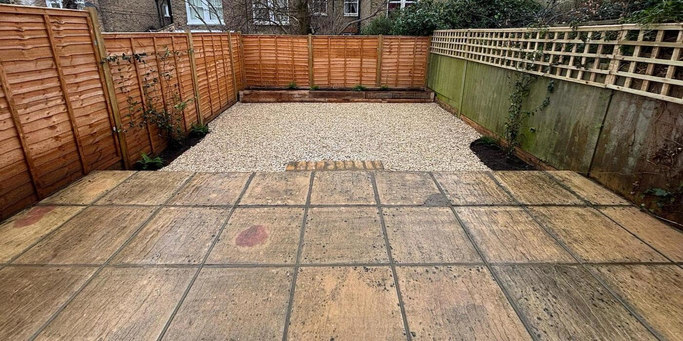 brixton garden after tidy completed