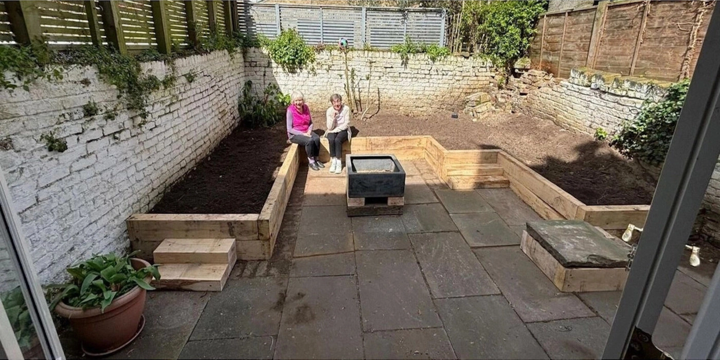 clapham garden after landscaping complete